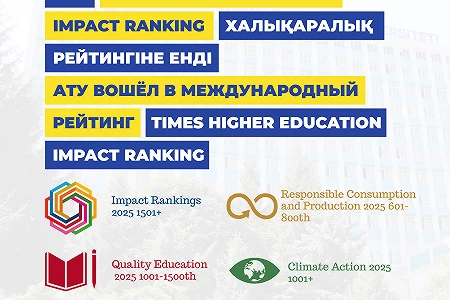 АТУ вошёл в престижный международный рейтинг Times Higher Education (THE) Impact Rankings 2025